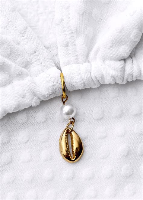 Low Waisted Tie White Bikini Set Modlily USD