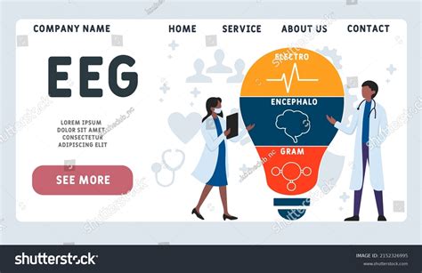 Eeg Electroencephalogram Acronym Medical Concept Background Stock