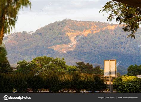 Erosion of hill indicating over development Stock Photo by ...