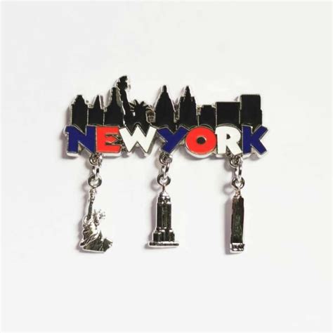 Jual Magnet Tempelan Kulkas Metal Souvenir New York Negara Amerika Di