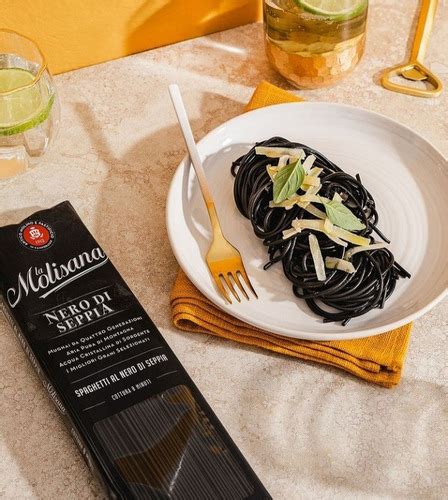 Macarrão Negro Spaghetti Nero Di Sepia La Molisana 500g MercadoLivre