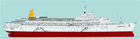 SS Canberra “Provisional” 1961 First & Tourist Class Deck Plans