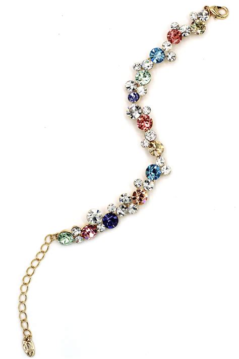 exquisite colorful swarovski crystal bracelet – Ocean Fashion