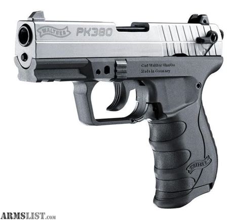 Armslist For Sale Walther Pk Nickel Acp With Black Frame