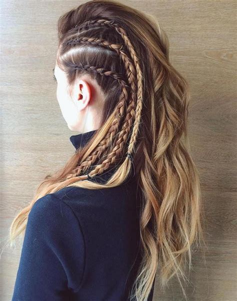 Easy Grunge Hairstyles For Killer Looks Lagertha Hair Box Braids