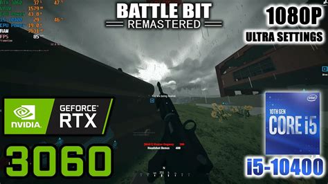 BattleBit Remastered RTX 3060 Undervolt I5 10400 1080p Ultra