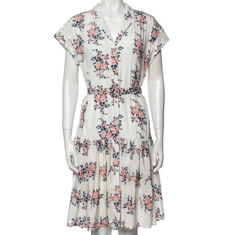 Veronica Beard Dresses New Veronica Beard Meagan Floral Silk Belted