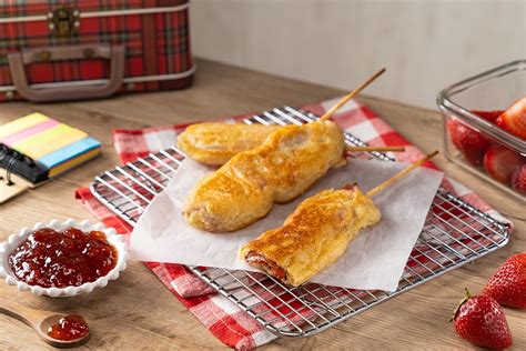 Banderillas De Tocino Con Harina De Hot Cakes