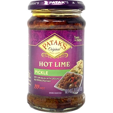 Buy Patak S Hot Lime Pickle Oz Zifiti Fresh Quicklly