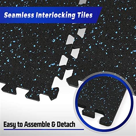 SUPERJARE 0 56 Inch Thick Exercise Equipment Mats 6 Tiles EVA Foam