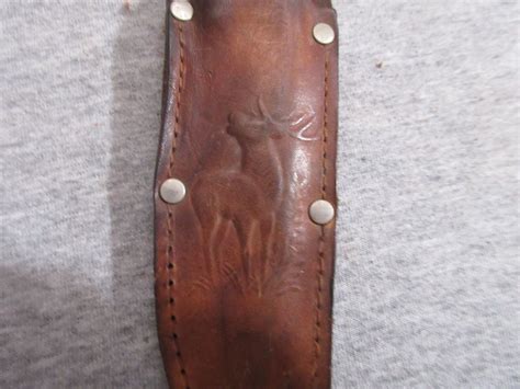 Vintage York Cutlery Co Solingen Germany Blade Knife With Sheath