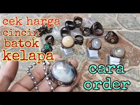 Cek Harga Ring Cincin Batok Kelapa Dan Cara Order Atau Memesan Cincin