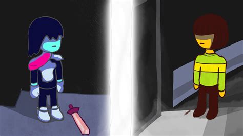 deltarune kris dark  light world  wolderado  deviantart