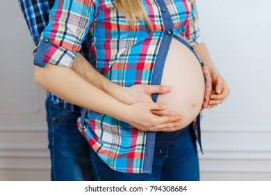 Future Parents Hug Belly Naked Belly Stock Photo 794308684 Shutterstock