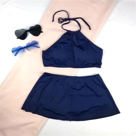 Jual Bikini Azure Nevy Bikini Set Bikini Rok Bikini Pantai