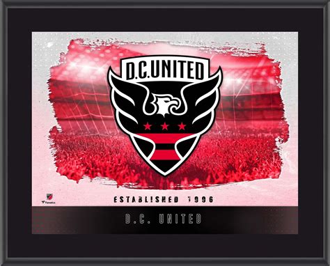 D C United 10 5 X 13 Sublimated Horizontal Team Logo Plaque