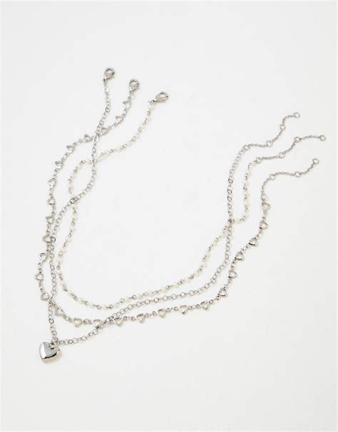 Aeo Heart Necklace 3 Pack