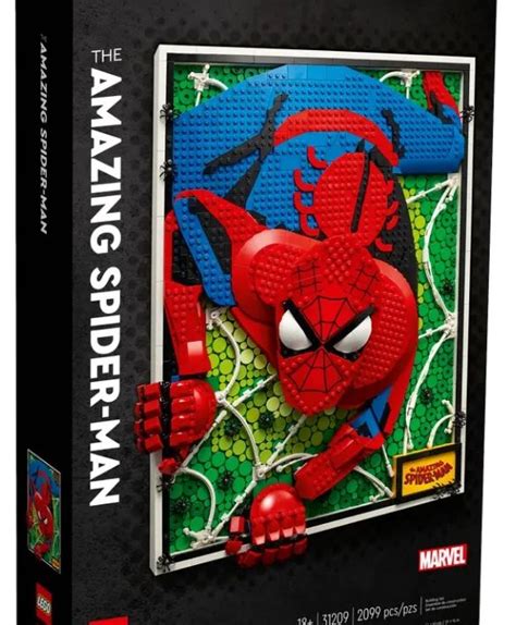 18 LEGO ART 31209 Marvel The Amazing Spider Man August 2023 Set Image