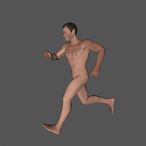 Naked Man Character D Model By Igor