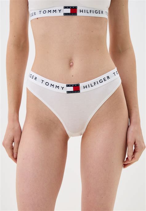 Трусы Tommy Hilfiger CLASSIC BIKINI цвет белый RTLAEF купить в интернет магазине Lamoda