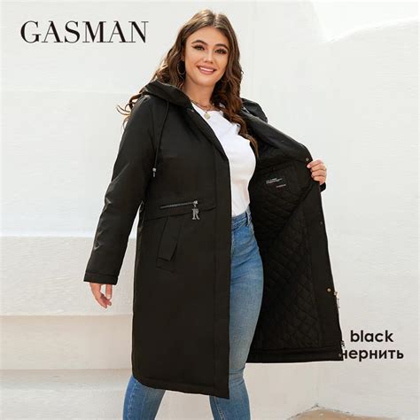 Купить GASMAN, новая женская куртка, весна 2022, длинная модная ...