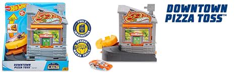 Amazon Hot Wheels City Downtown Pizza Toss Playset Toys Games