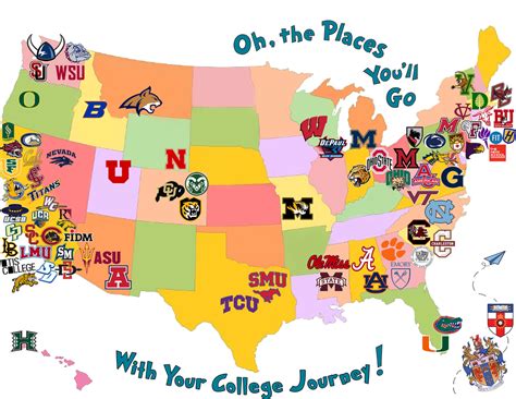 Interactive Map Of Us Colleges And Universities Map