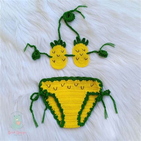 Vintage Crochet Baby Bikini Baby Bikini Newborn Photography Prop Baby Shower Gift Handmade