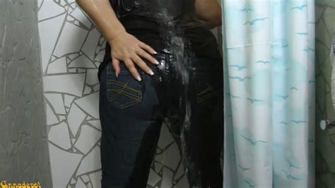 Annadevot In Bikini And Jeans Under The Shower Pics Xhamster