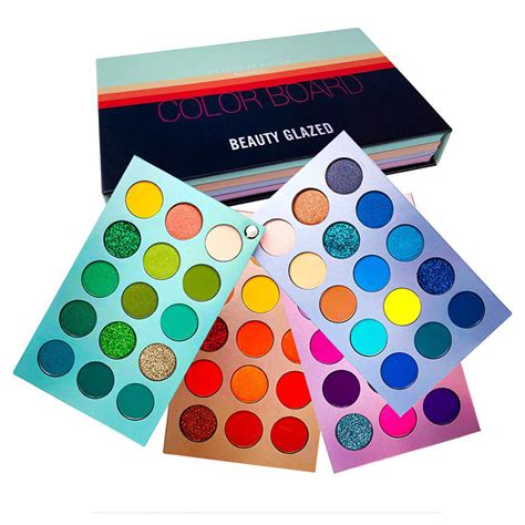 Beauty Glazed Color Board In Eye Shadow Palette Colors