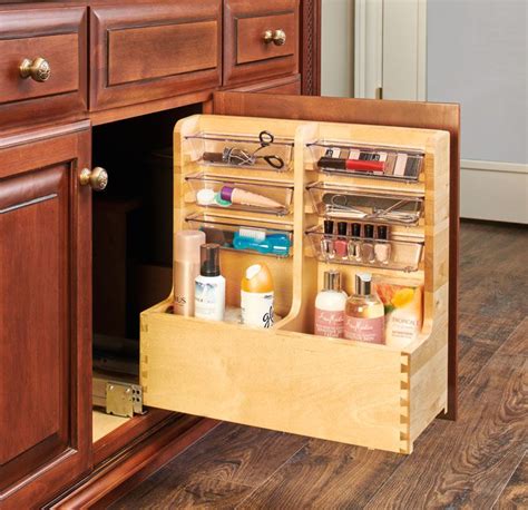 Rev A Shelf 441 12VSBSC 1 L Shape Vanity Pull Out Organizer For 24