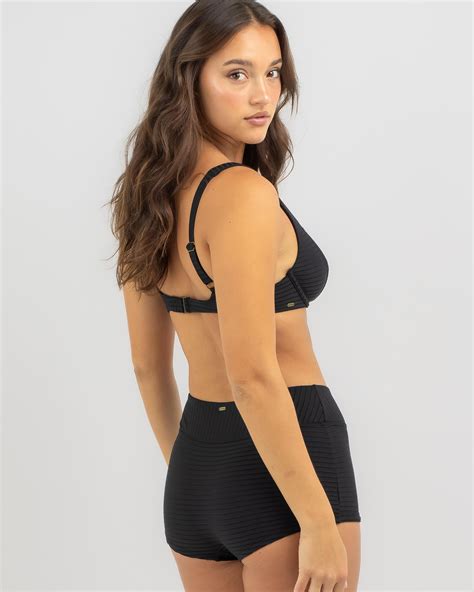 Shop Rip Curl Premium Surf Shortie Bikini Bottom In Black Fast Shipping Easy Returns City