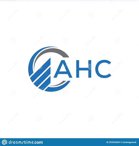 Ahc Flat Accounting Logo Design On White Background Ahc Creative