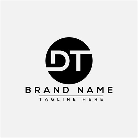 Dt Logo Design Vorlage Vektorgrafik Branding Element Premium Vektor