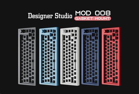 Akko MOD RGB Hot Swappable Wired Mechanical Keyboard DIY Kit With Gasket Mount Structure