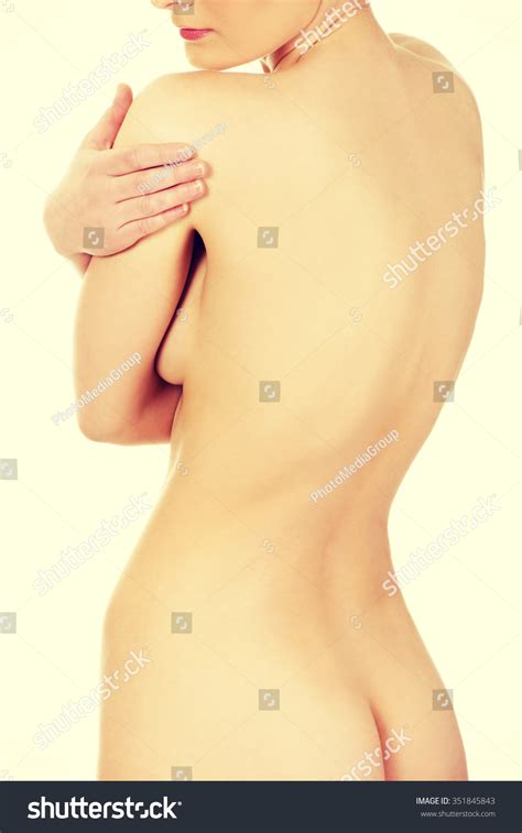 Nude Woman Touching Her Shoulder Stock Photo 351845843 Shutterstock