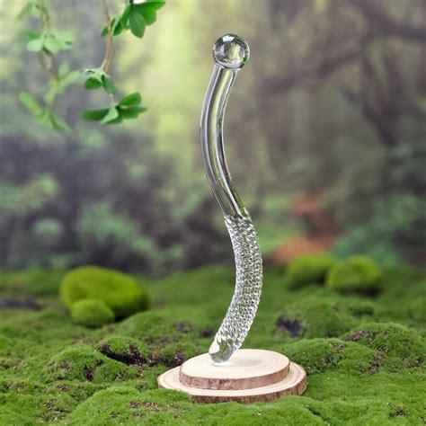 Glass Dual Double Ended G Spot Anal Dildo Dong Wand Massager Probe Stimulator Butt Plug Anal Sex