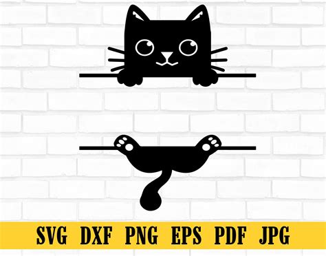 Cat Monogram Svg Cat Svg Cat Monogram Cat Cut File Cat Clip Art Kitten Svg Kitty Monogram