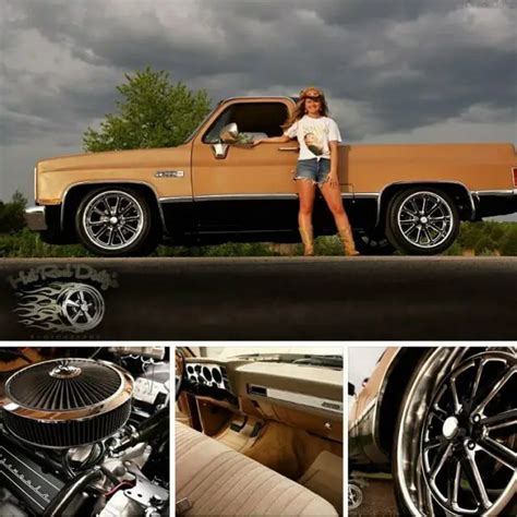 GMC Slammed Squarebody Silverado Chevy C10 Hot Rat Street Rod Patina Pickup AC Classic