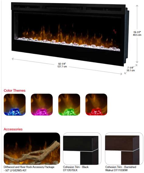 Dimplex 50 Prism Series Linear Electric Fireplace Blf5051 The Electric Fireplace Shop