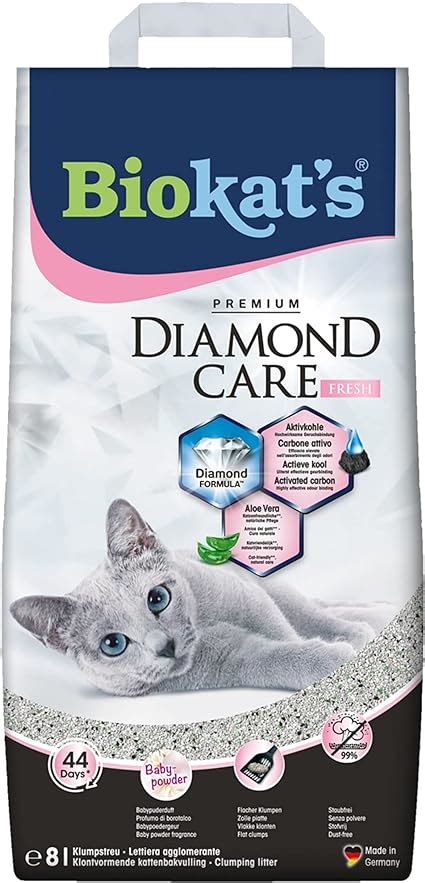 Biokat S Diamond Care Fresh Mit Duft Feine Katzenstreu Mit Aktivkohle