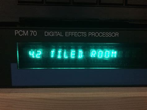 Lexicon PCM-70 version 3.0 w/ 2.0 presets loaded | Reverb