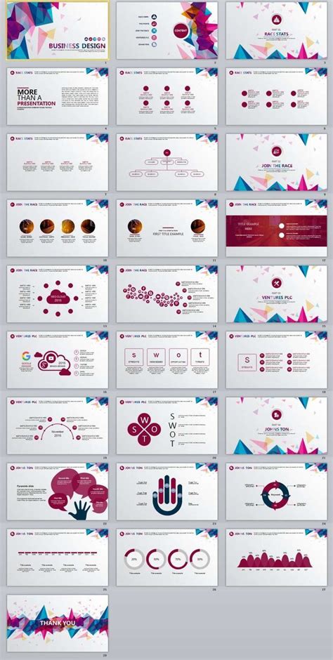 business multicolor powerpoint templates professional