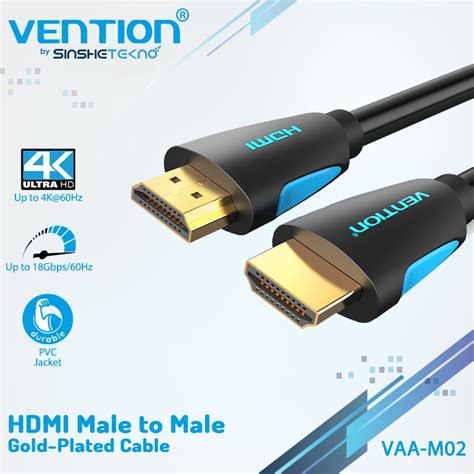 Kabel HDMI Vention M02 B02 V2 0 V1 4 4K Ultra HD Full HD HIGH Speed