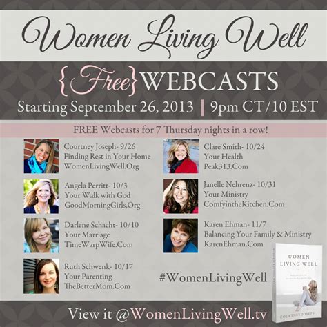 The Women Living Well Conference Agenda Women Living Well