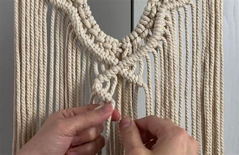 Large Boho Macrame Wall Hanging Tutorial Video Macrame Wall