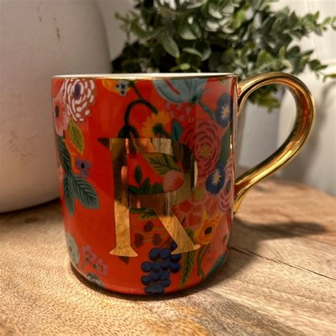 Anthropologie Dining Anthropologie X Rifle Paper Co R Mug Poshmark