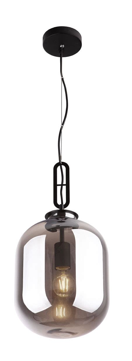 Lampa wisząca z dymionym kloszem Ø24cm MX P0296 HONEY Kaja Oświetlenie