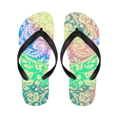 Hippie Tie Dye Flip Flops Flip Flops For Menwomen Model 040 Id
