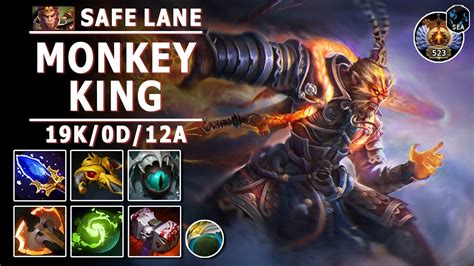 Monkey King Safe Lane Carry B Mk Hard Carry Play Dota